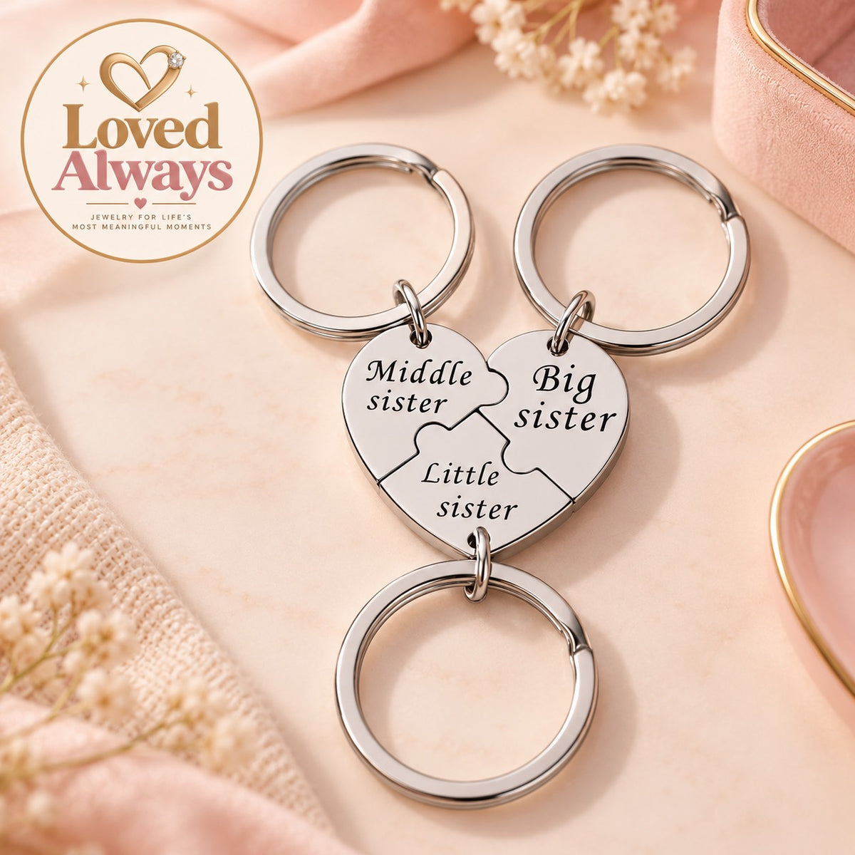 Sister Bond Keychain